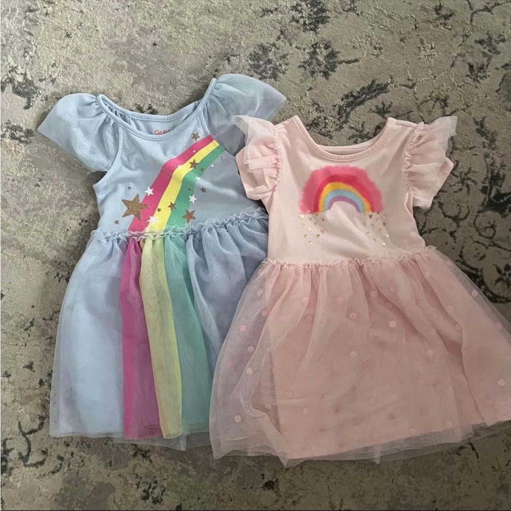 4T Cat & Jack Dresses Rainbow Dress